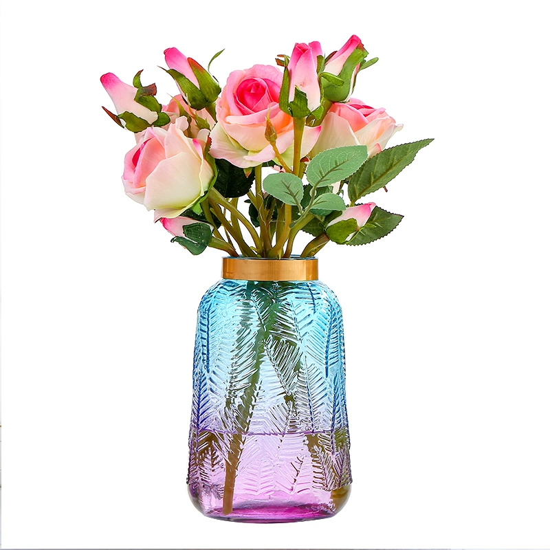 تصميم جديد لغرفة المعيشة الديكور الداخلى حديث مع Vase زجاجية