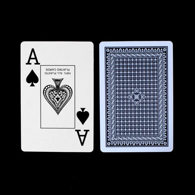 Custom Printing Poker Größe Kartendeck 100% PVC Kunststoff spielen Karten