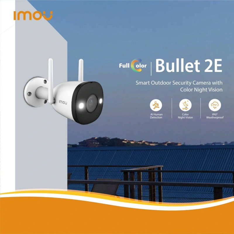 Imou Powered by Dahua Bullet 2c 4MP WiFi Smart Home Mini Security Camera Smart Monitoring with Ai Human Detection Indoor Pet Cat Dog Wireless Safety Camera