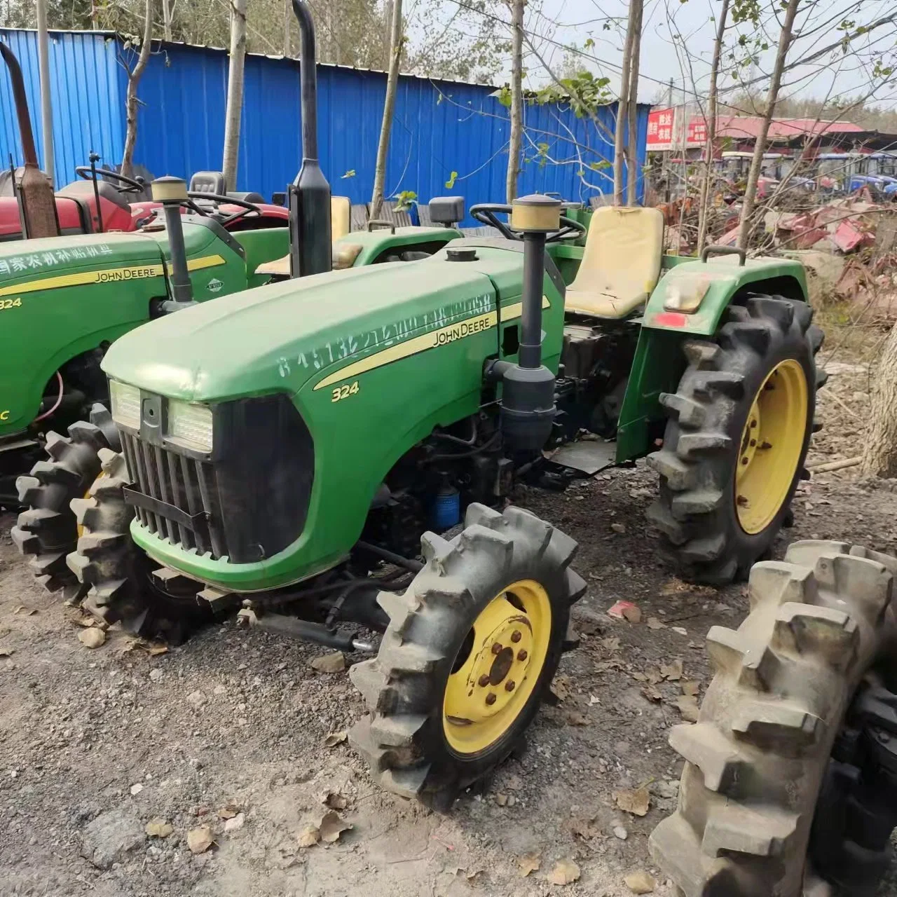 CE Certificate John Deere 324 Second Hand/ Used Agricultural Farm Mini Wheel Tractor with 32HP