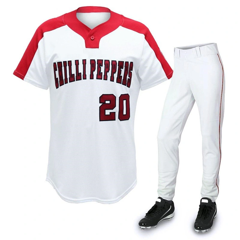 Haut de gamme haute qualité Sublimation à coutures Softball Jersey jeunes Pantalon de baseball hommes Vêtements de softball