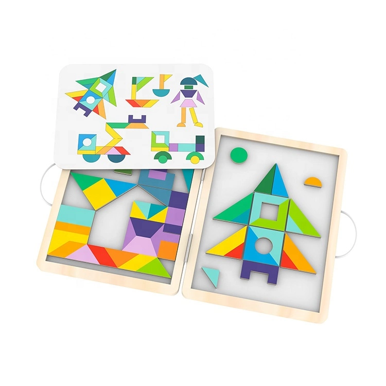 Present Magnetic Fishing Puzzle Wooden Magnetic Wooden Blocks