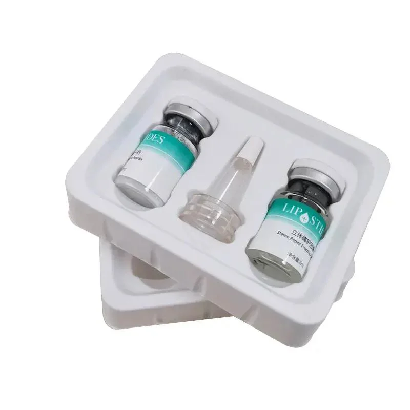 Embalagem de plástico para frasco de ampolas interiores em pó seco congelado personalizado Suite PS Mate Cosmetics, caixa de oferta