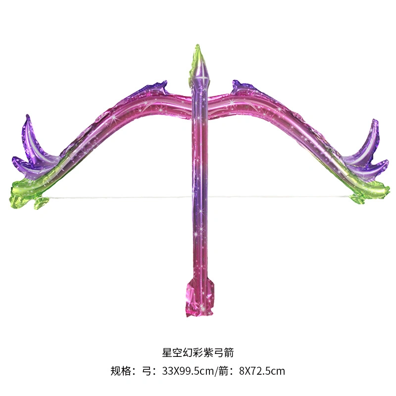 Party Girls Wings Balloon Costume Color Kids Fairy Inflatable Bow and Arrow Aluminum Film Balloon