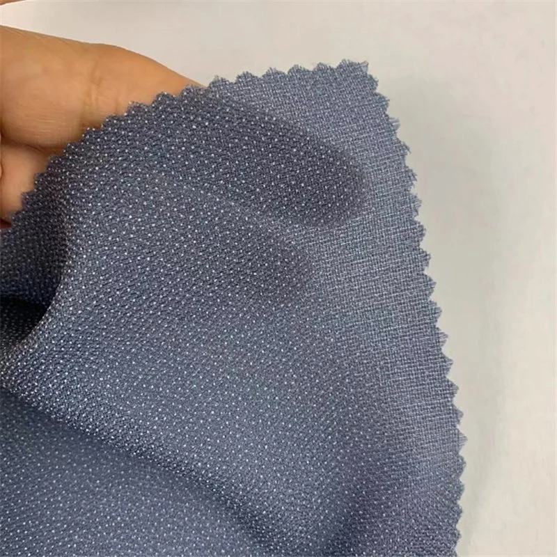 PA / PES Custom Color Plain Weave Polyester Klebstoff Interlining Für Bekleidung Fusible Interfacing Gewebte Interlining für Kleid Made in China