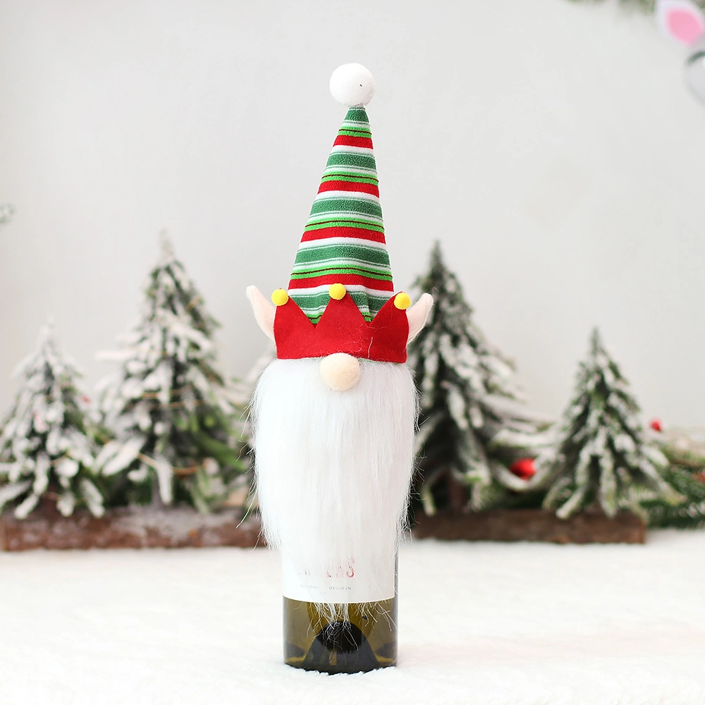 Christmas Tree Wine Bottle Set Rudolph Wine Bottle Cap Kitchen Table Dress up Props