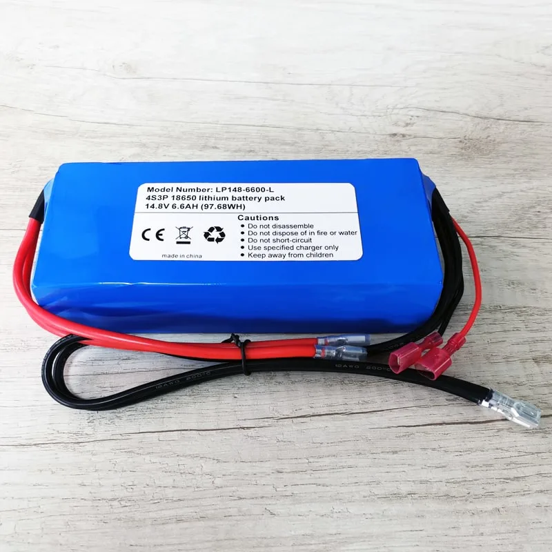 4s3p 18650 12V 14.4V 14,8V 6600mAh/6.6ah alta tasa descargar pack de batería de iones de litio recargable para una autocaravana carro