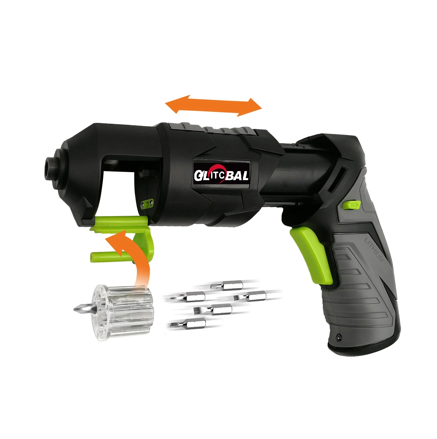 Revolver el estilo de la batería de ion de litio eléctrica destornillador inalámbrico Set-Power Tool