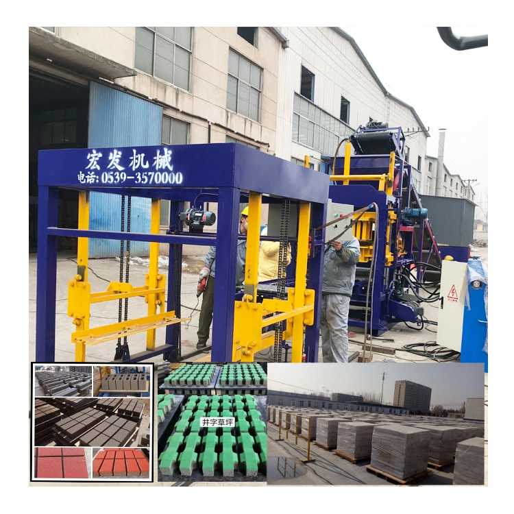 Good Automatic Hydraulic Used Qt4-16 Concrete Holland Block Brick Making Machine