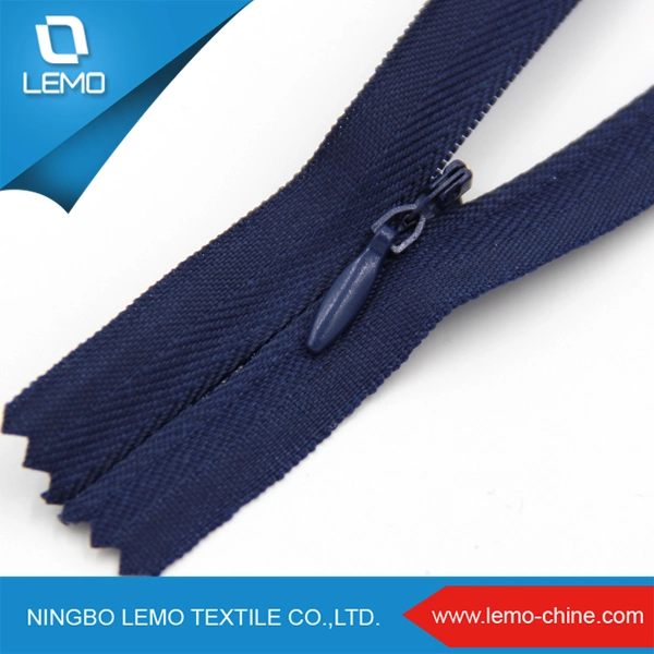 Beautiful High quality/High cost performance  Fabric Strap Nylon Invisible Zipper