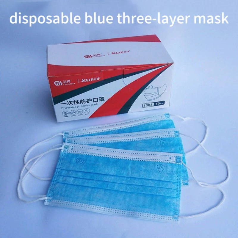Three-Layer Disposable Mask Anti-Dust Odor Industrial Labor Insurance Protection Non-Woven Melt-Blown Adult