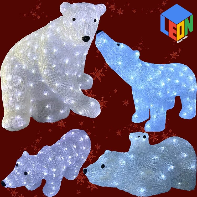 Festival Christmas New Year Celebrate Home and Garden Decoration Acrylic LED Light Snowman with Hands up