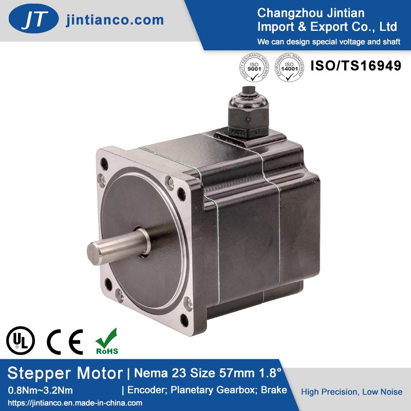 Moteur pas à pas bipolaire étanche IP65 à 3 phases NEMA 8/17/23/32 avec un angle de 1,2 degré