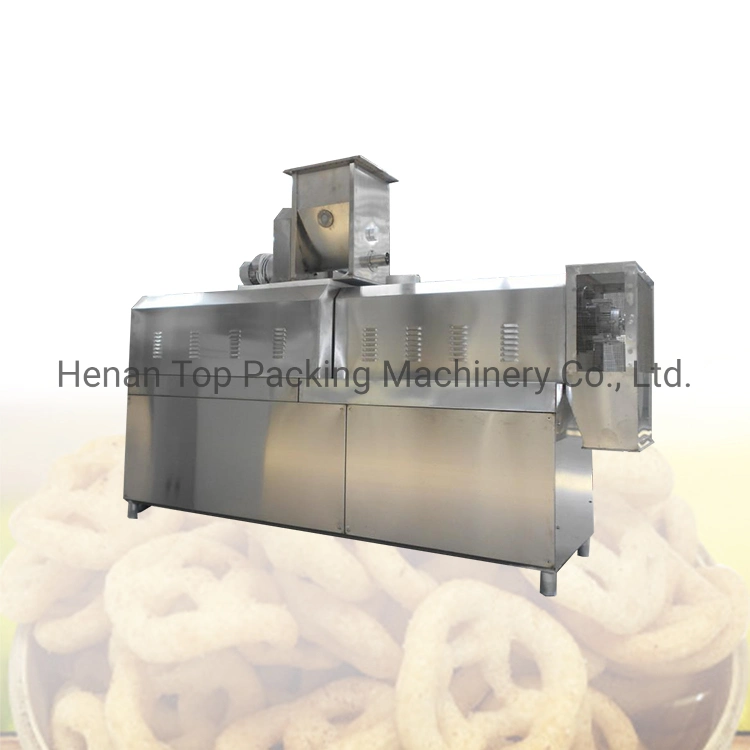 Puffed Corn Snacks Making Machine Cereal Snacks Flour Food Puffing Extruder Machine