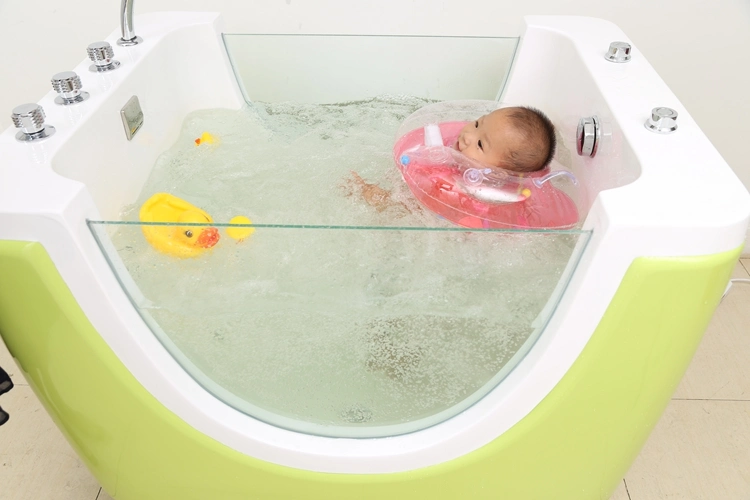 Shaped Baby Bath with Air Bubble Function Infant Tub