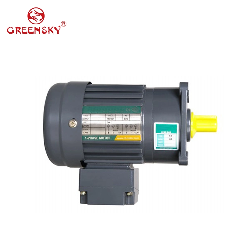 High Power 0.1-0.75kw 3 Phase AC Gear Motor with Brake