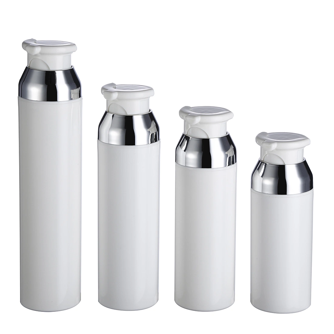 Online Best Service High quality/High cost performance  Good Selling 100ml 120 150ml White PP Airless Pump Bottle Sets in Stock for Skin Care