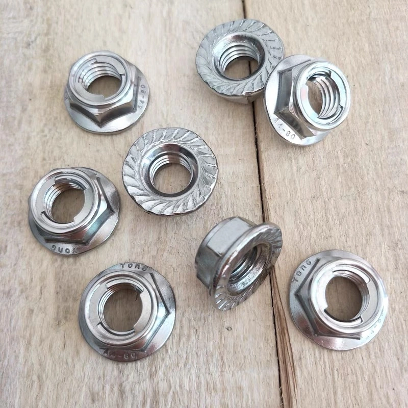 Customized Non-Standard Screws, Hexagonal Flange Locking Non-Slip Nuts