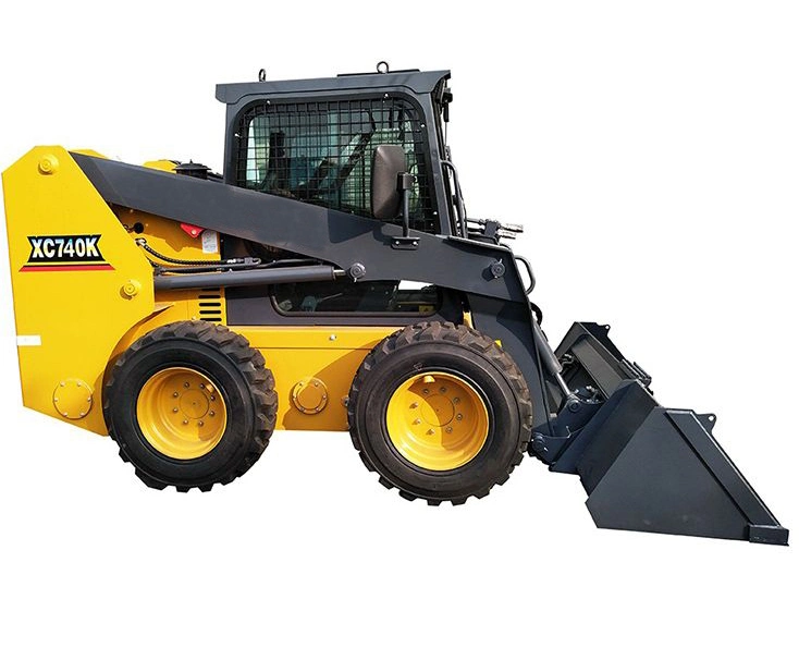 Chinese Mini Skid Steer Loader for Sale Front End Loader Xc740K