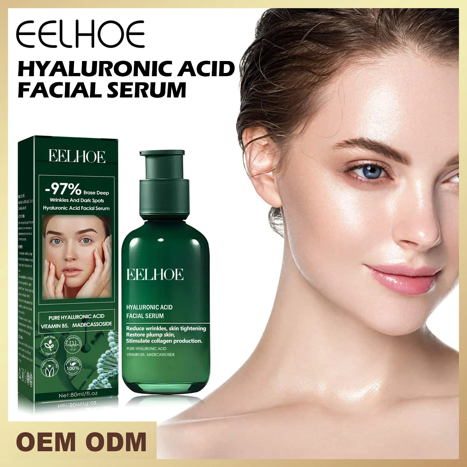 Lift Firm Facial Skin Reduce Fine Lines and Wrinkles Hydrating Moisturizing Facial Essence Serum