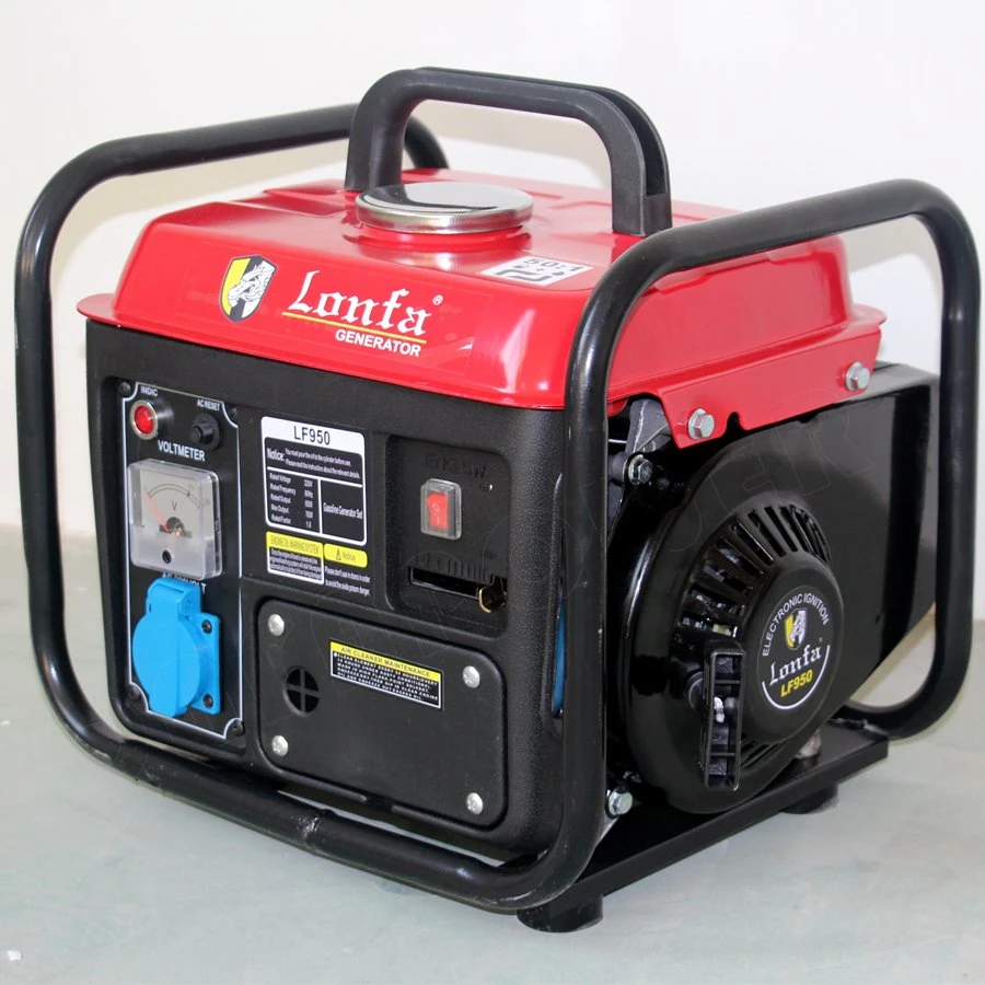 Lonfa 63cc Small 2 Stroke Gas Powered Portable Mini Petrol Generator 450W 500W 650W 650va 750W 800W 950W 900 1000 Watt