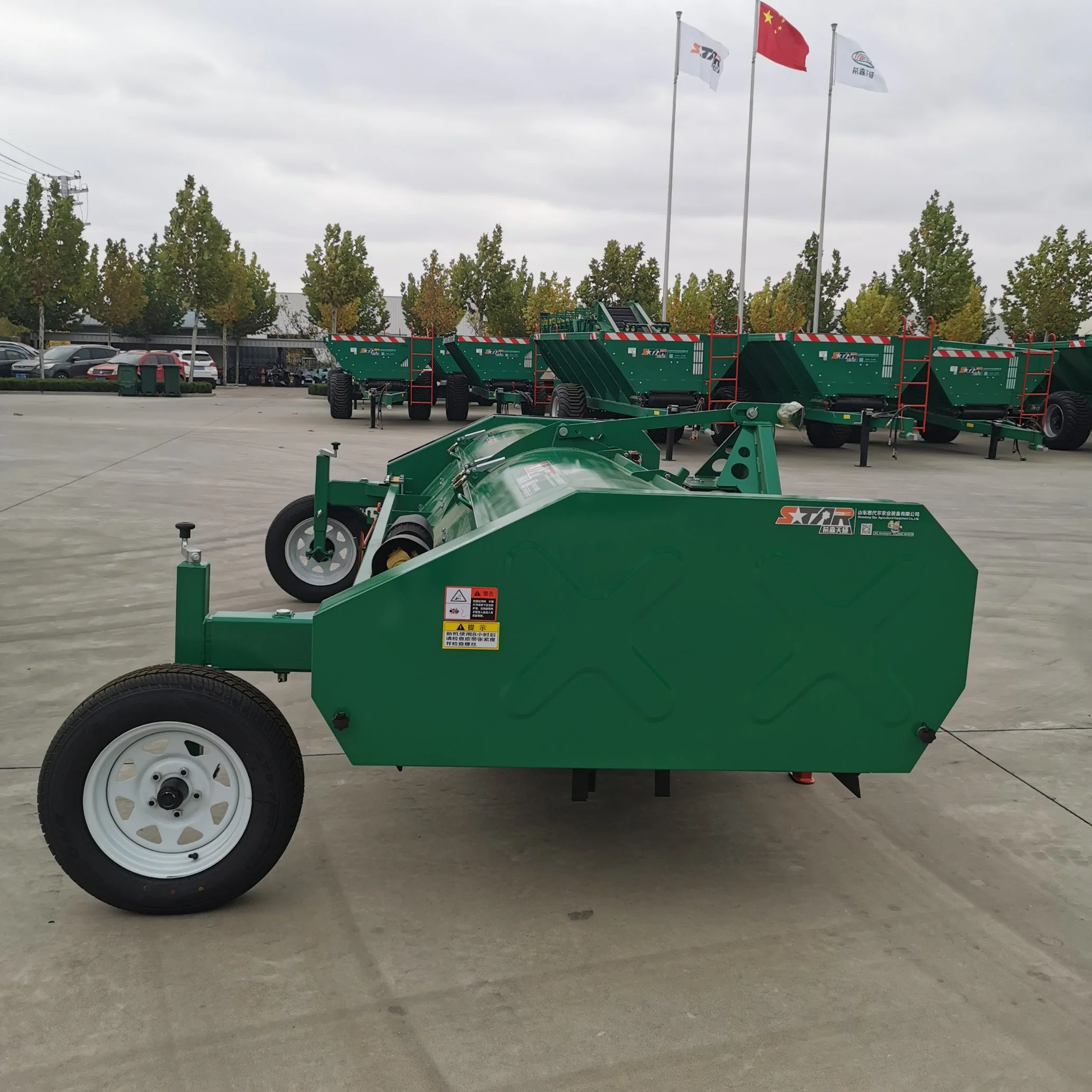 Wheel Adjustment Technology Safe Durable Automatic Vegetable Corn Sweet Potato Haulm Cutter