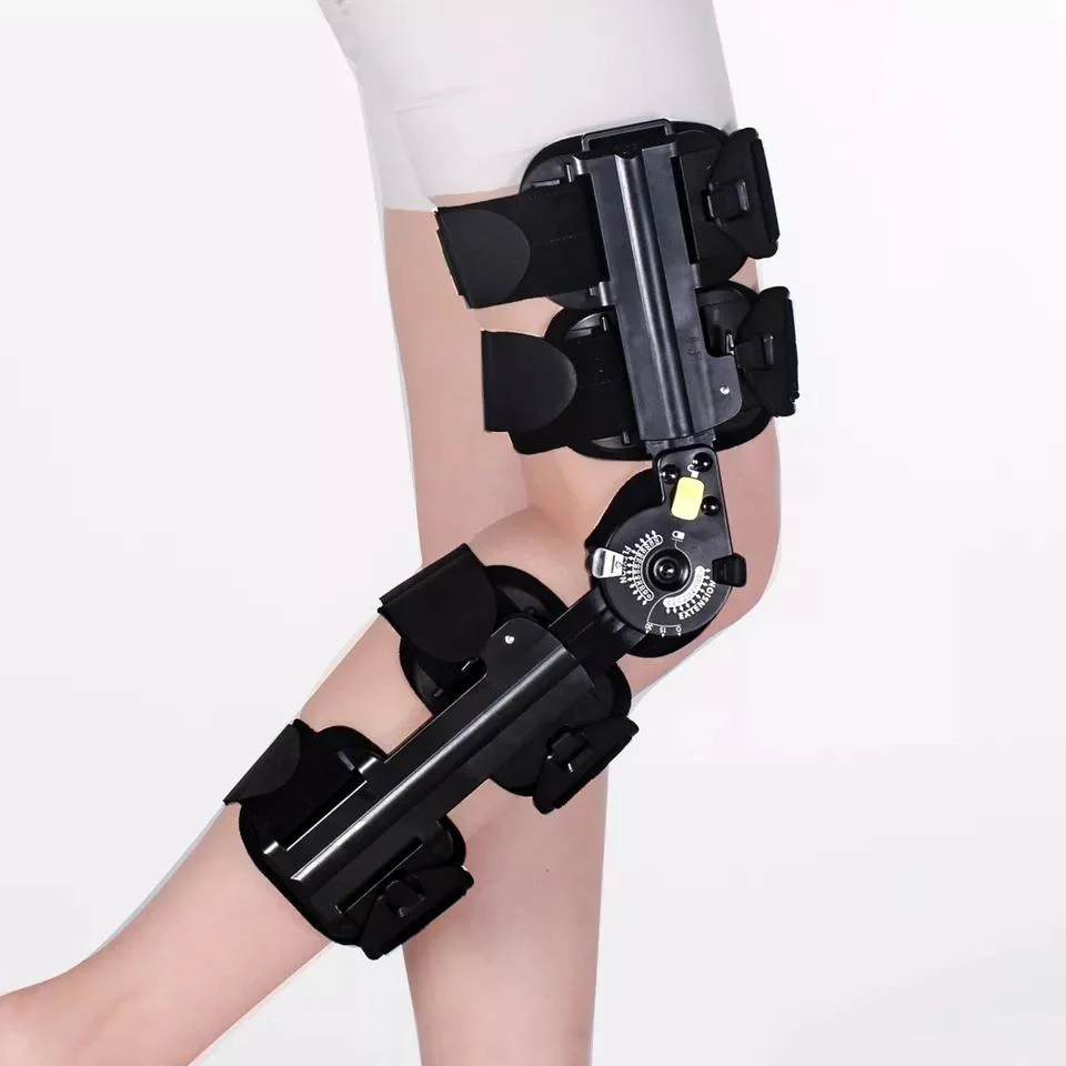 Physical Therapy Medical Knee Brace for Post Op Fixation Orthopedic Knee Hinged Brace