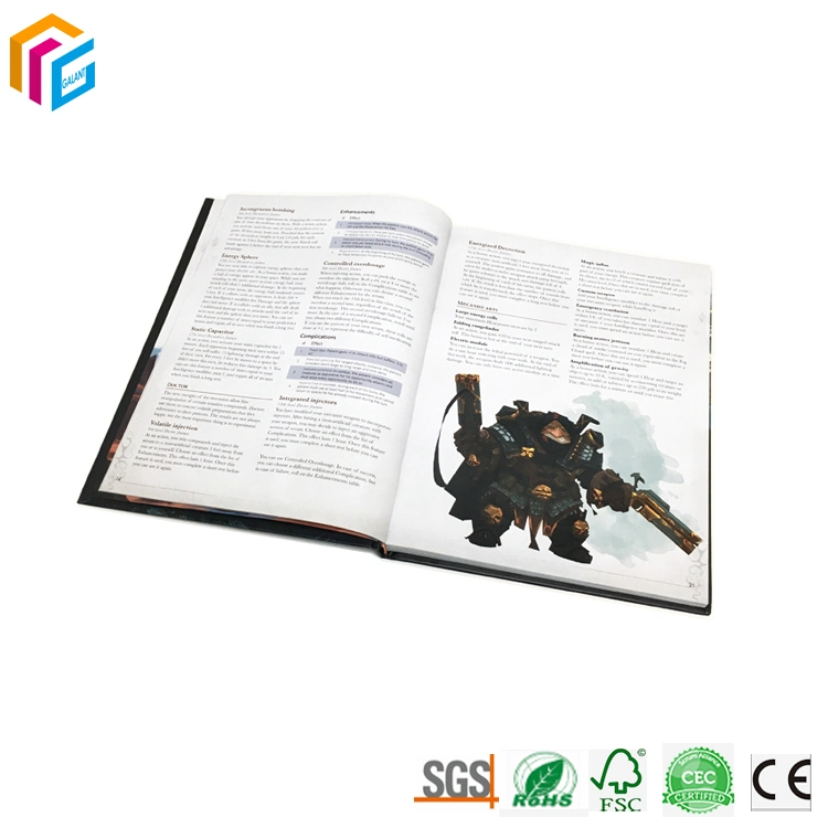 Custom Print Booklet Catalog Full Color Hardcover Film Laminated Glossy Cover Book Printing