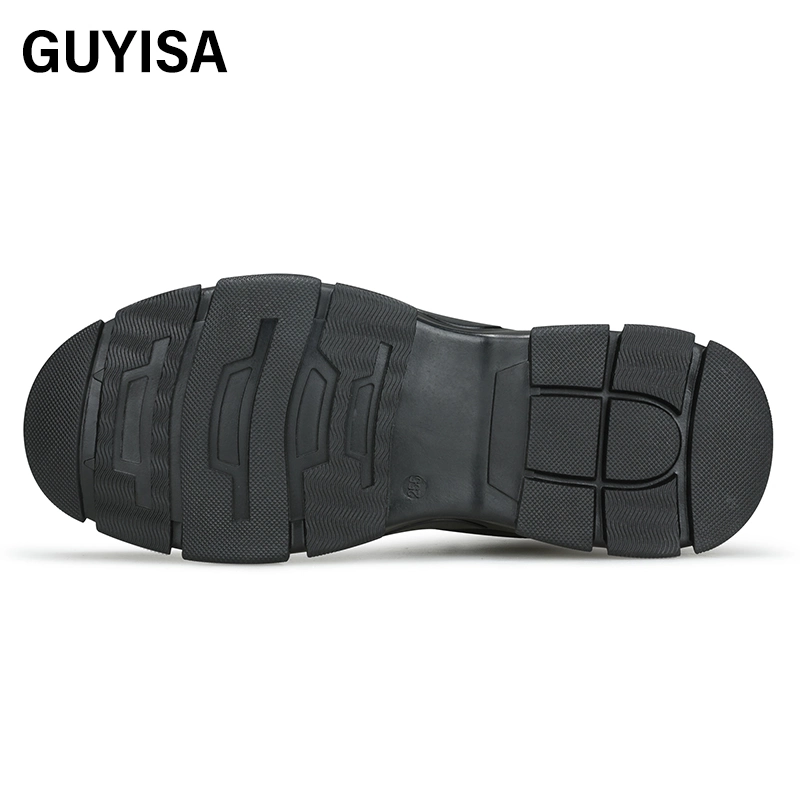 Guyisa Moda Zapatos de seguridad de los hombres transpirable de puntera de seguridad impermeable zapatos de trabajo