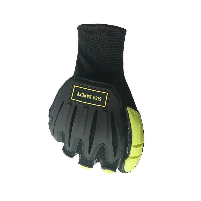 Black PVC DOT Gloves Cotton/Polyester Heavyweight Plain Seamless Knit Gloves with Sheet