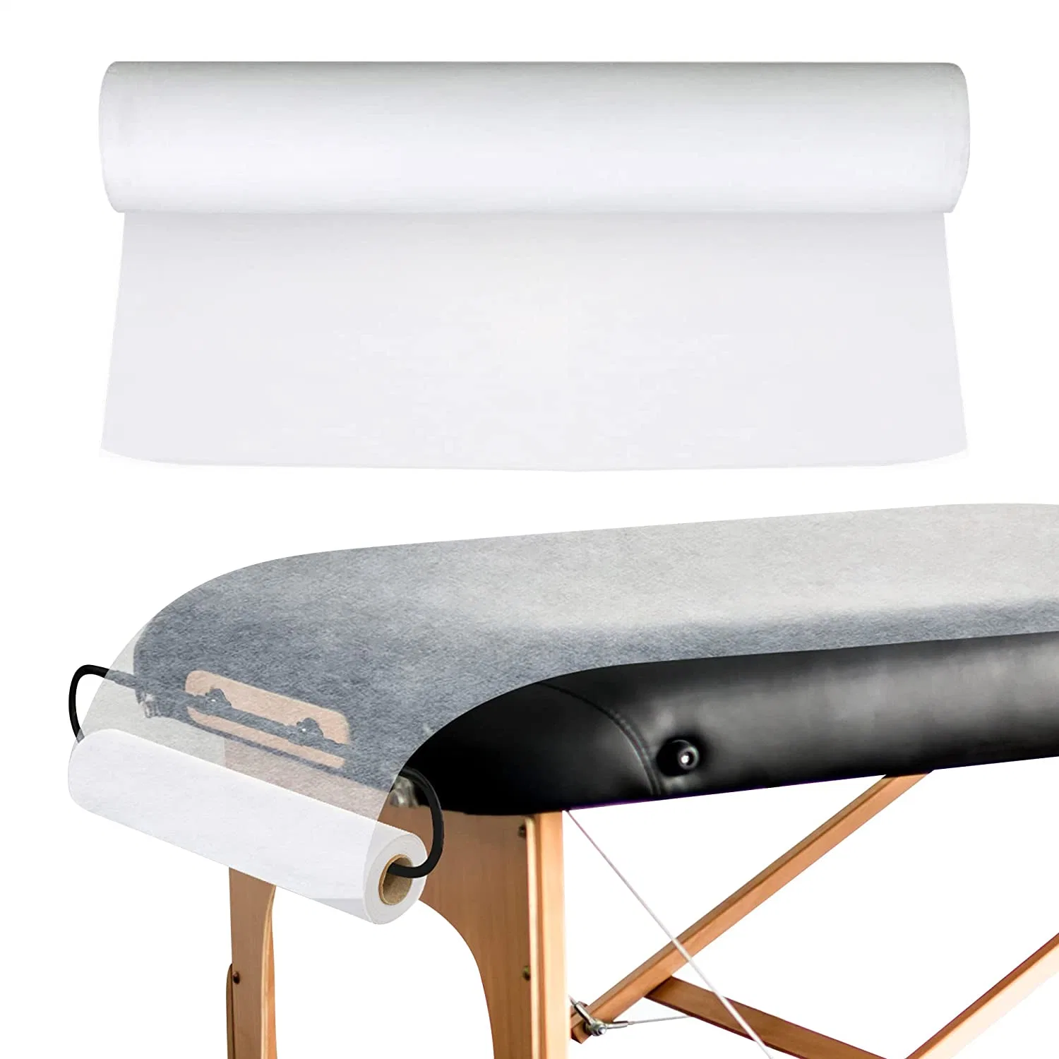 Disposable Non Woven Waterproof Fitted Massage Table Bed Sheet Cover with Elastic Band at Both Sides for SPA Hotel Home