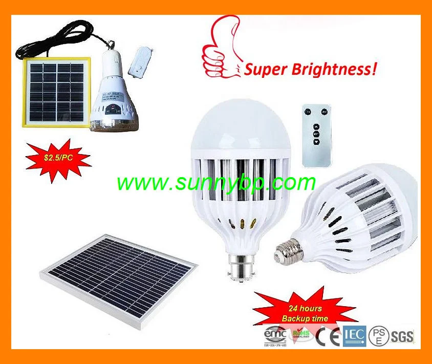 3W Solar Cell Energy Bulb for Home Lighting