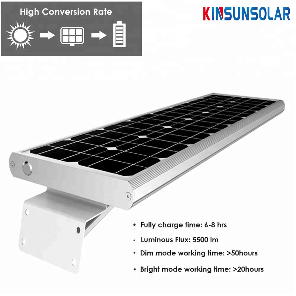 60W Rue lumière solaire avec batterie au lithium