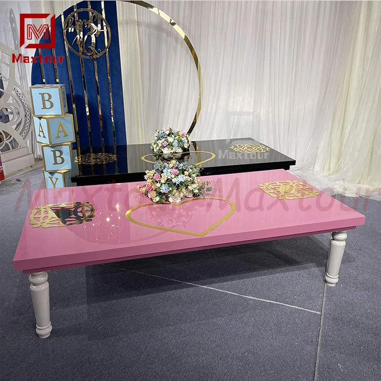 Luxury Kids Children Plastic and Acrylic Party Dining Table