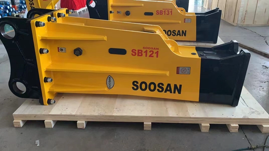 Soosan Excavator Hydraulic Breaker Sb121 Box Typeheavy Equipment Concrete Rock Stone Hydraulic Breaker Sb121excavator Attachment - Soosan Sb121 Box Type