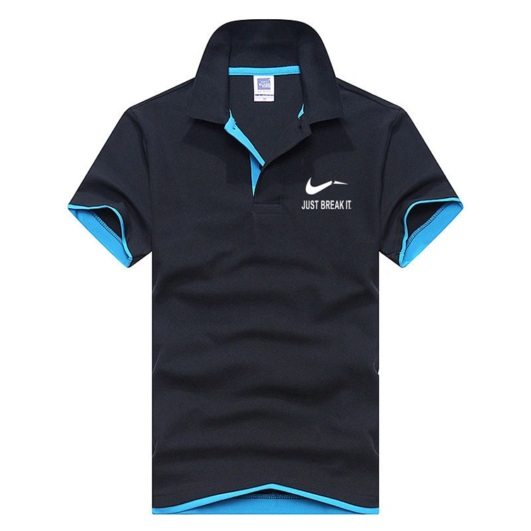 Polo de moda contrastante ODM OEM Custom Golf para homem Grossista