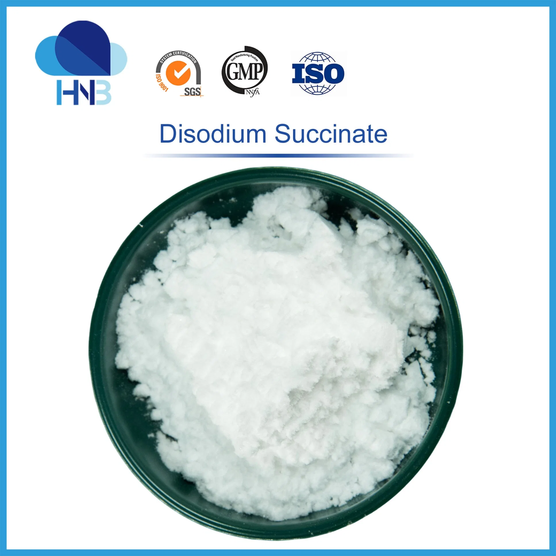 GMP Factory Sodium Succinate Dibasic Wsa CAS 150-90-3 Strength Product 99% Disodium Succinate