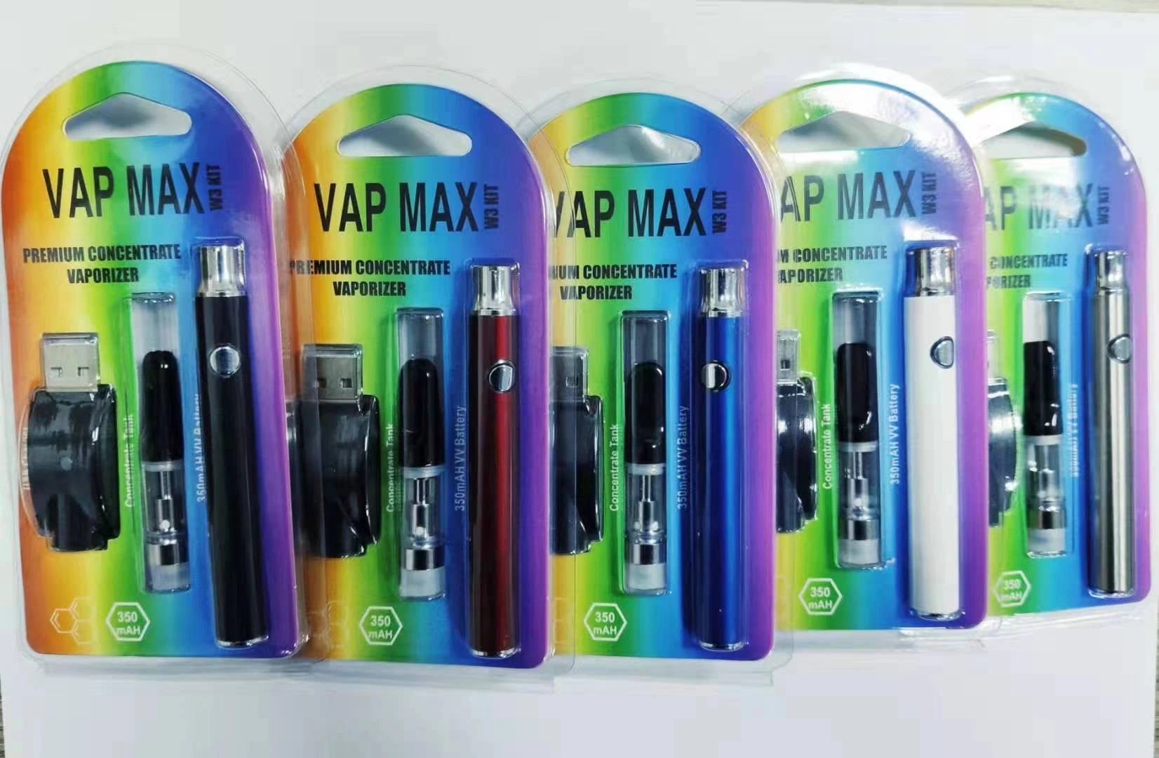 Werkseitig hergestellt 350mAh/650mAh/900mAh/1100mAh 510 Gewinde Vape Pen Vorerhitzer Akku wiederaufladbar Variable Spannung