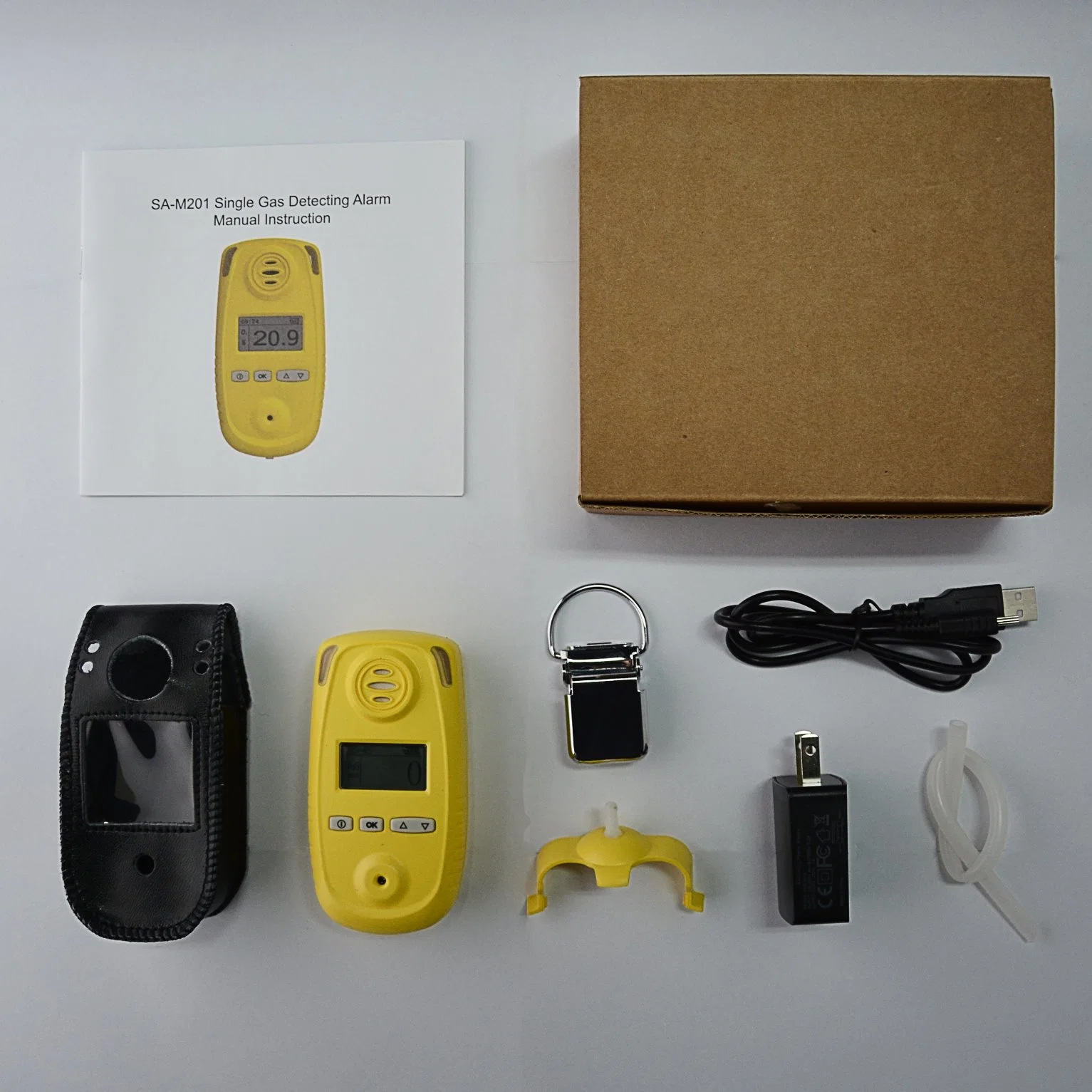 Certificado CE de 1000 ppm Portable detector de monóxido de carbono Cth1000 funciona con pilas