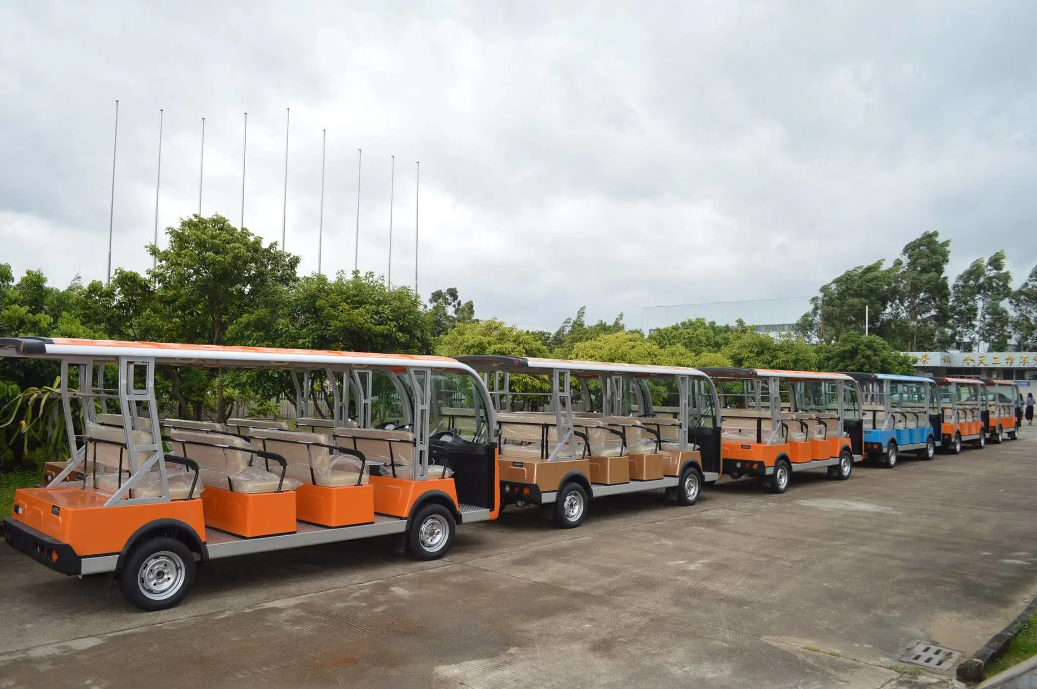 Electric Sightseeing 14 Passengers Mini Bus