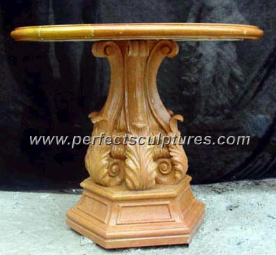 Garden Decorative Carved Stone Table Marble Carving Bench for Outdoor Decoration (QTC004)