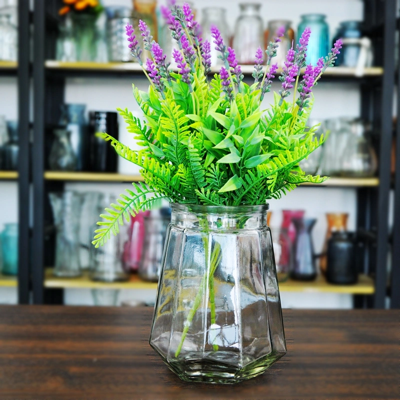 El cono de la banda de la grasa enano corto claro cristal hidropónico para decoración Florero