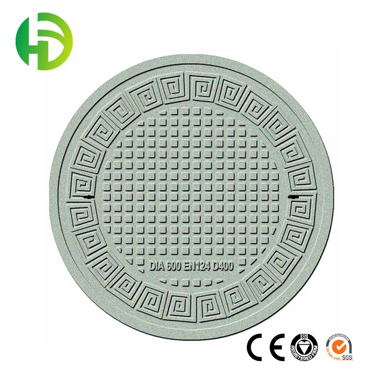 High quality/High cost performance  Non-Slip Super Loading Level D400 700 FRP Hand Laying up Products Outdoor Water Drain Covers FRP Manhole Cover