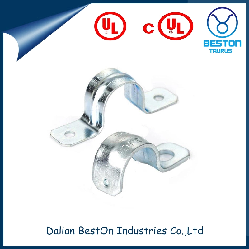 Dalian Beston Mounting Hole Size 9/32" Rigid Conduit Strap Thickness 14 Ga 0.08000 Lbs Tubing Size 1/2" Od One Hole Tubing Clamp with 304 Stainless Steel Finish