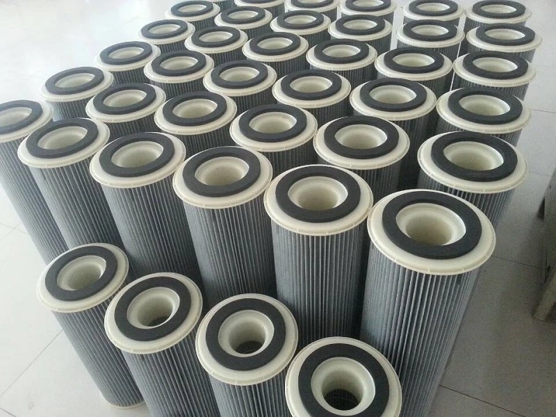 Factory Manufacturer Industrial 0.3 Welding Fume Powder Collection Cylindrical Polyester Dust Cartridge Air Filter