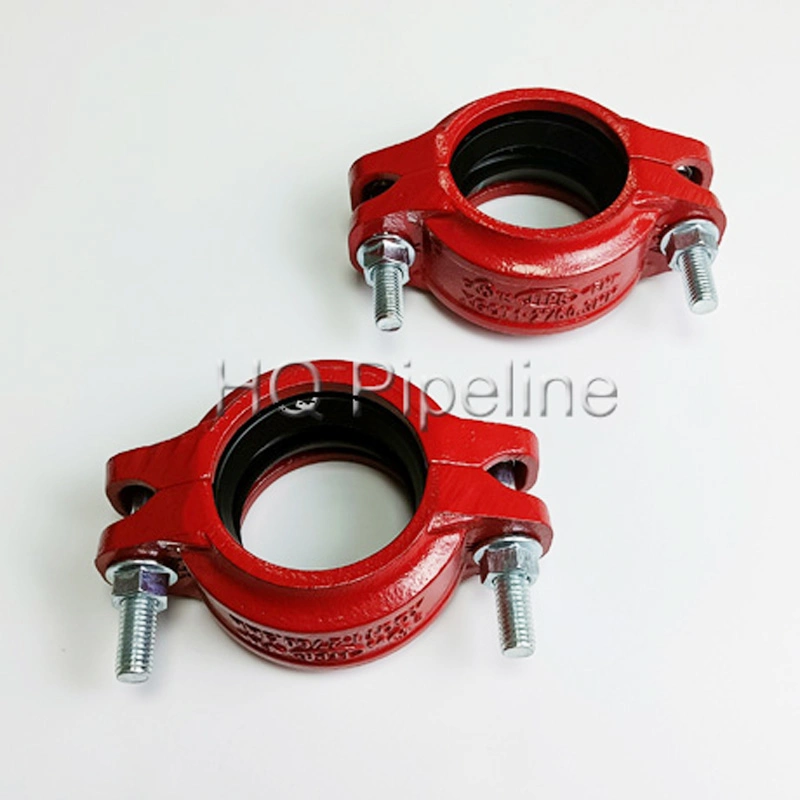 UL FM CE Ductile Iron Grooved Rigid Couplings for Firefighting system