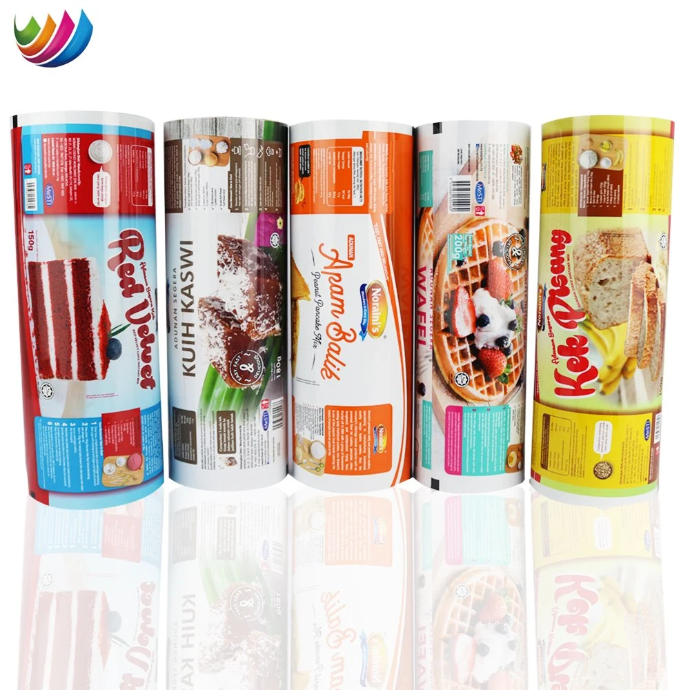 Customized Personalized Snack Cookies Automatically Fill Packaging Film Food Potato Chips Back Sealing Bag