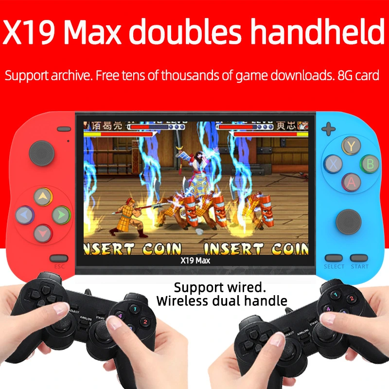 Wholesaler X19 Game Player Doubles Game Console PSP Game Portable Video Game Pad 10000 +Games Hand Player Console