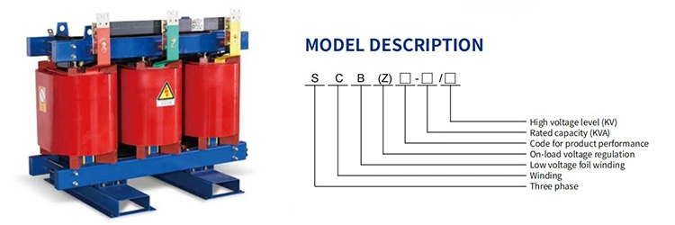 30 50 80 125 160 200 315 400 630 kVA 10 / 0.4 Kv 11kv 400V IEC60076 Standard 3 Phase High Voltage Cast Resin Dry Type Step-Down Power Distribution Transformer