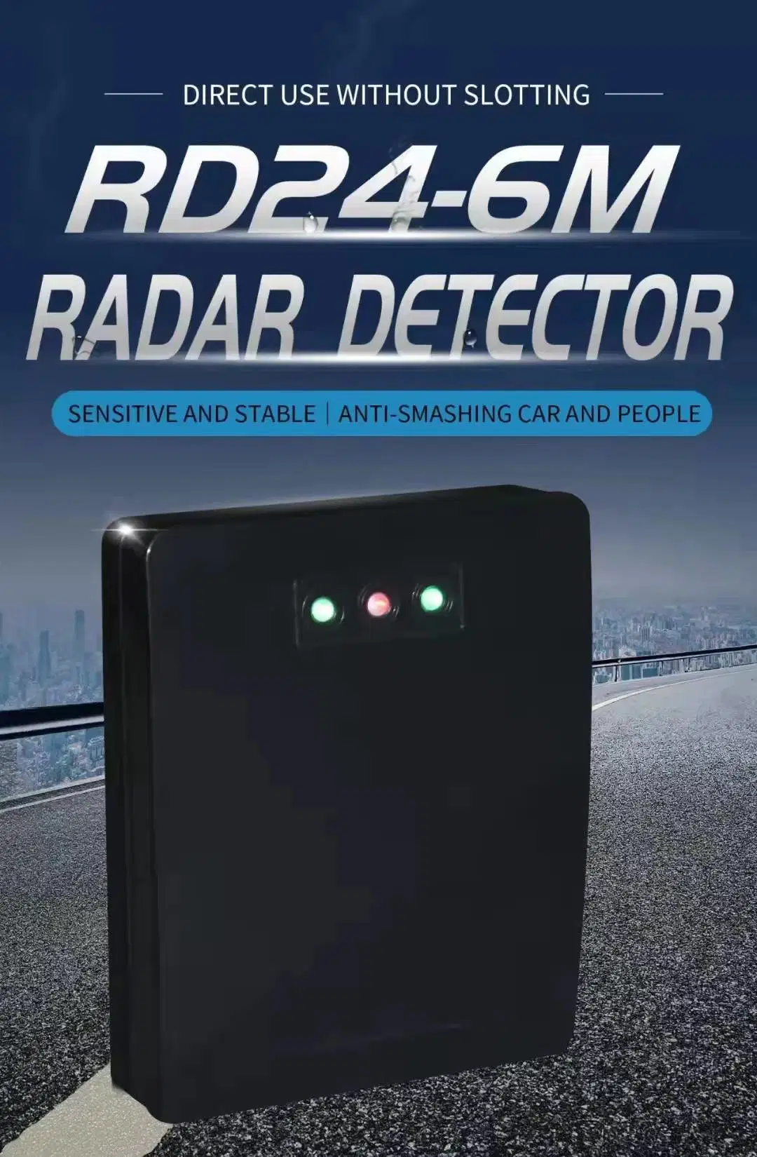 Sensor de sonda de radar para deteção de pessoas e automóveis no veículo Portão de eletrônica